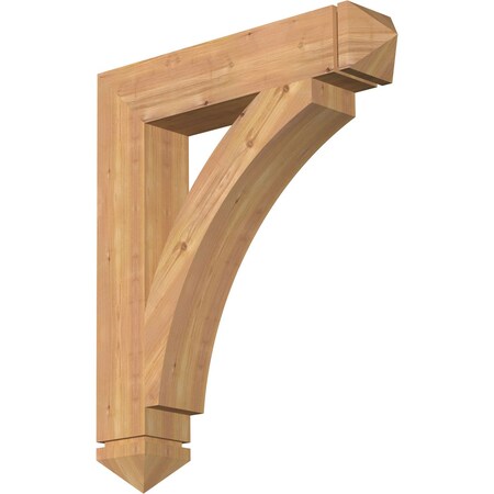 Thorton Arts & Crafts Smooth Bracket, Western Red Cedar, 5 1/2W X 30D X 36H